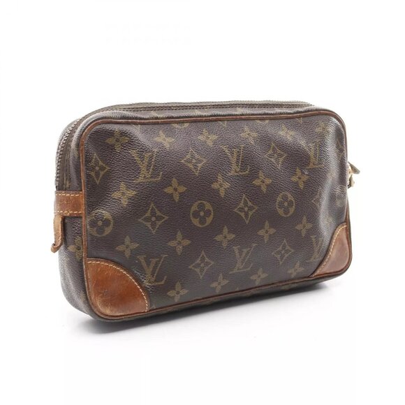 LOUIS VUITTON Marly Dragonne Clutch bag M51825 Monogram canvas Brown Used unisex - Picture 3 of 12